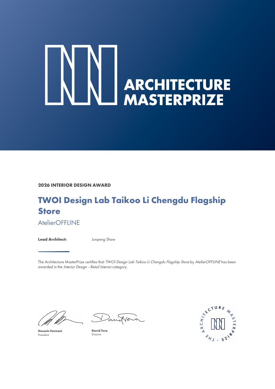 2026 Architecture MasterPrize · Interior Design — Retail Interior · Winner.